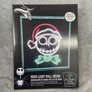 The Nightmare Before Christmas 14" Santa Jack Skellington "Neon" Sign LED Lights
